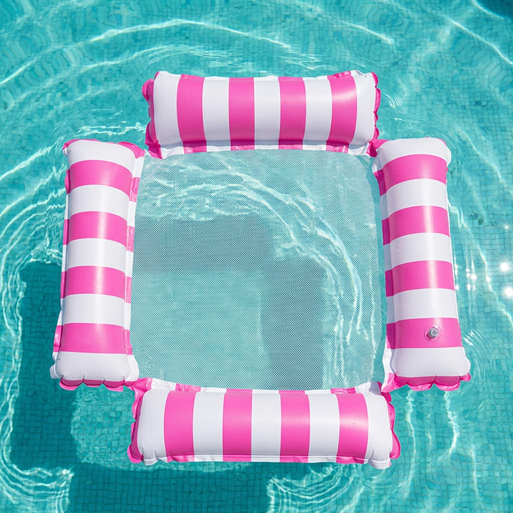 Aufblasbare Wassermatte mit Netzfläche – Komfortable Pool- & Schwimmliege