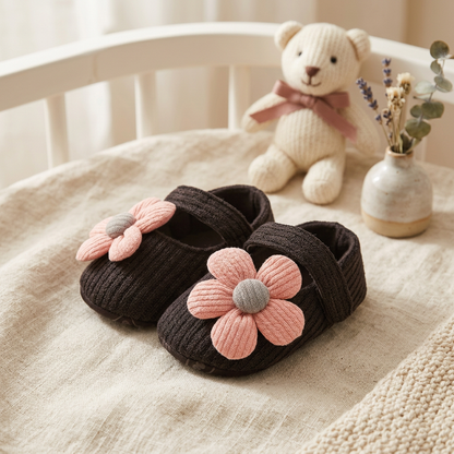 Sommer Babyschuhe mit weicher Sohle im Blumendesign
