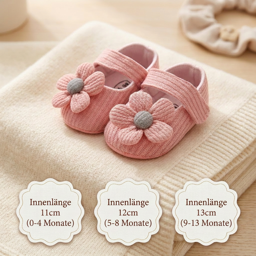 Sommer Babyschuhe mit weicher Sohle im Blumendesign