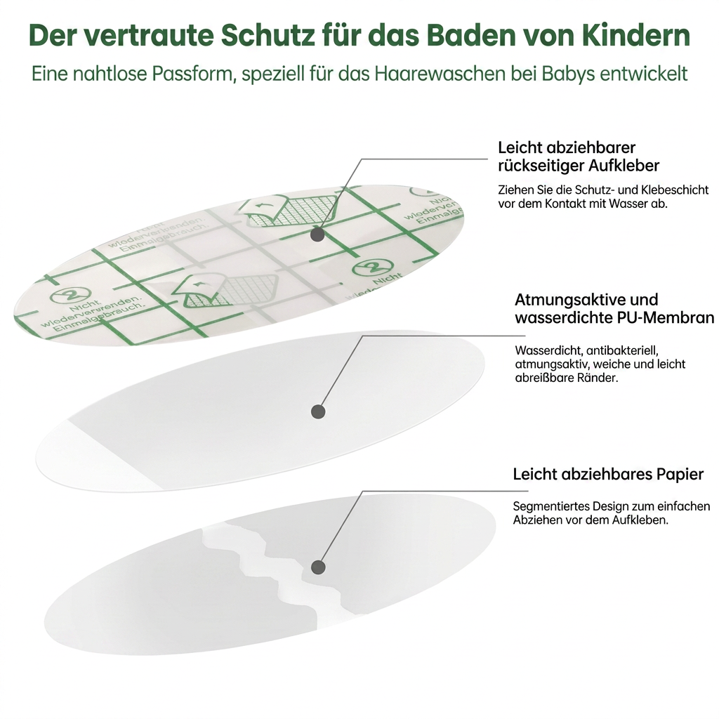 Wasserfester Ohrschutzfolie für Kinder
