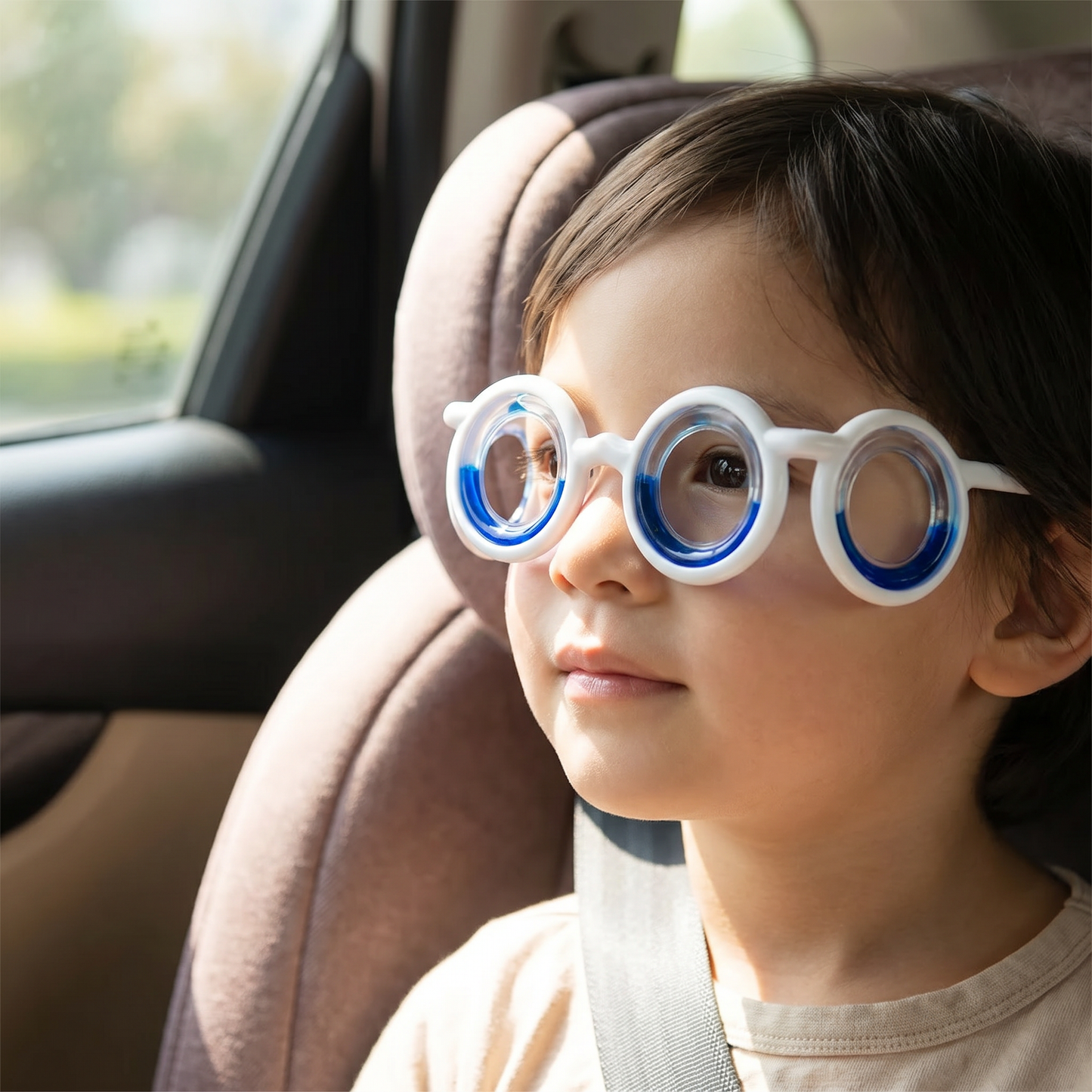 Kinder-Reisekrankheits-Brille – Ultraleichte Hilfe gegen Übelkeit auf Reisen