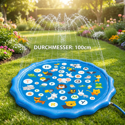 Aufblasbare Kinder-Wasserspielmatte mit Sprinkler – Outdoor Sprühspaß für Garten & Strand