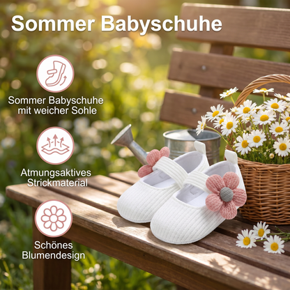 Sommer Babyschuhe mit weicher Sohle im Blumendesign