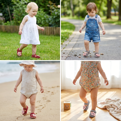 Sommer Babyschuhe mit weicher Sohle im Blumendesign
