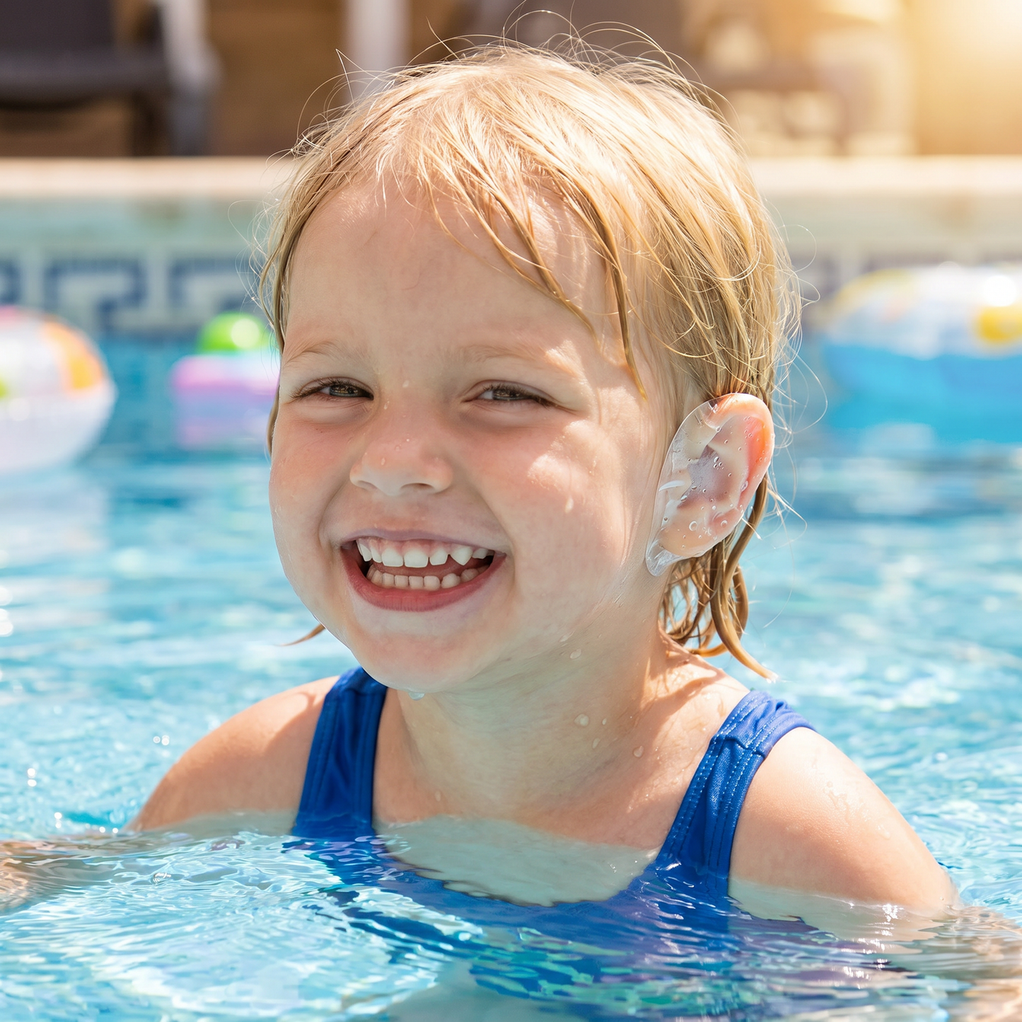 Wasserfester Ohrschutzfolie für Kinder