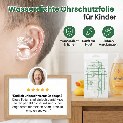 Wasserfester Ohrschutzfolie für Kinder