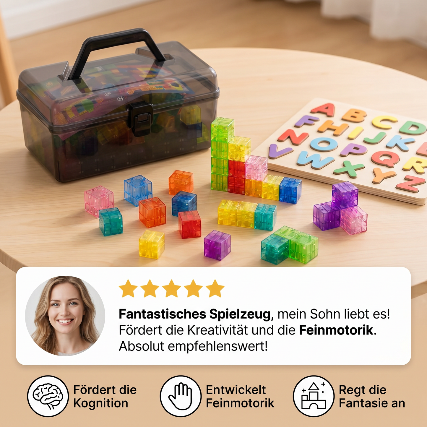 Montessori-Würfel-Bausatz für Kinder