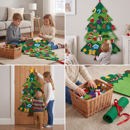 Montessori Filz Weihnachtsbaum