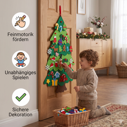 Montessori Filz Weihnachtsbaum