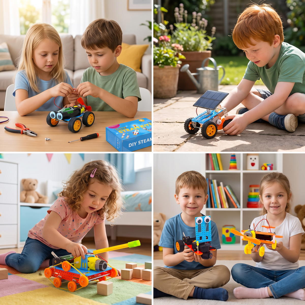 5-in-1 DIY-MINT-Fahrzeug-Bauset für Kinder