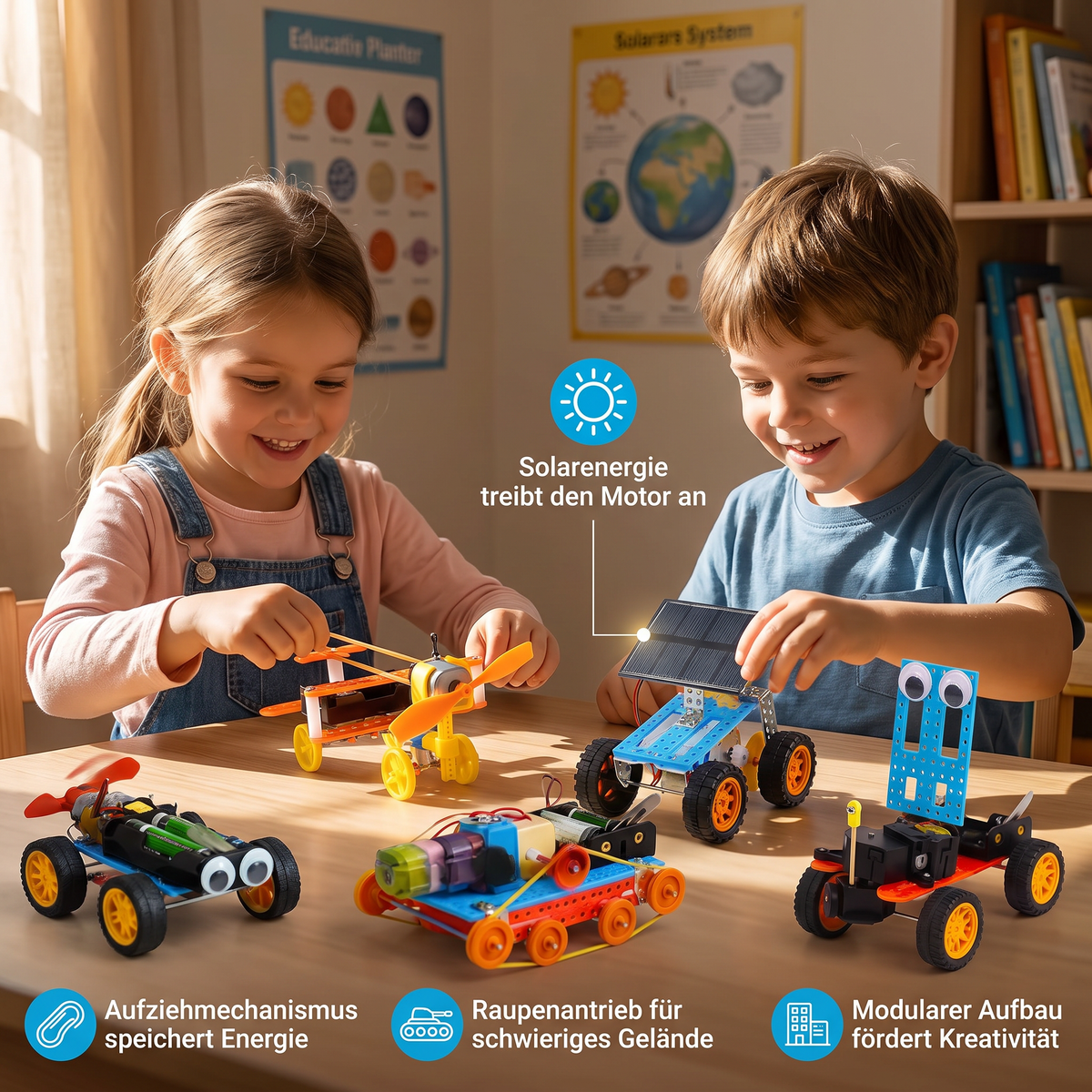 5-in-1 DIY-MINT-Fahrzeug-Bauset für Kinder