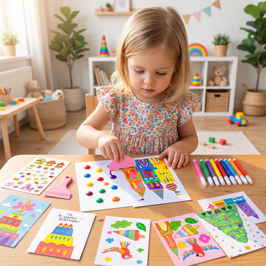Kreatives Regenbogen Farben Schmierkunst Set