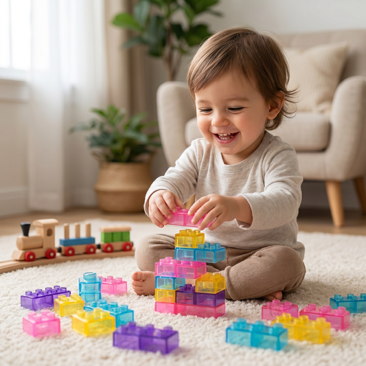 Zauberhafte Gummiblockchen, weiche Bausteine für Kinder
