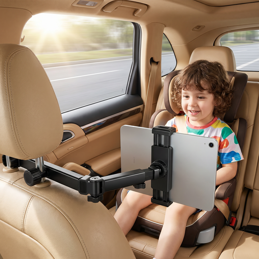 Um 360° drehbarer Tablet-Halter für die Kopfstütze im Auto – Halterung für Tablets auf dem Rücksitz