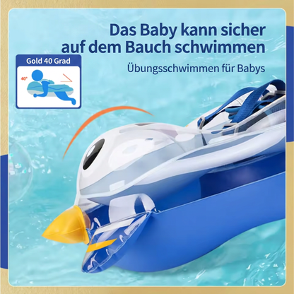 Aufblasbarer Baby-Schwimmring mit Schultergurten & Sonnendach – Sicherer Pool-Sitz für Babys