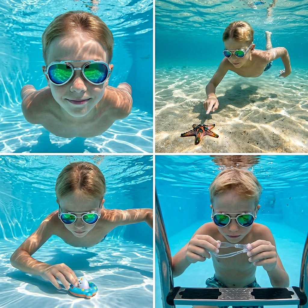 Pro Aviator Schwimmbrille – UV400 Schutz, Anti-Beschlag & Vollflächige Komfort-Passform