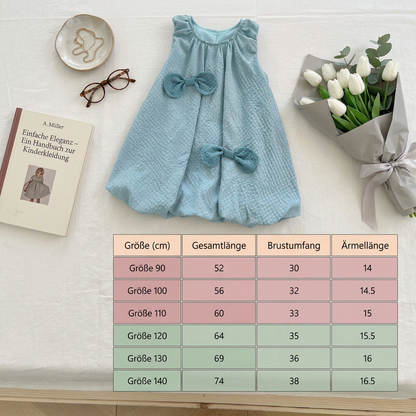 Trendiges 2-teiliges Mädchen-Set – Grünes Outfit mit Schleifen-Details