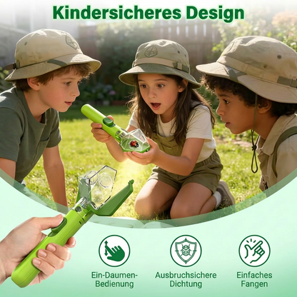 Insektenfanger für Kinder mit 6-facher Lupe – Hilfsmittel zur Insektenbeobachtung für Entdeckungen im Freien