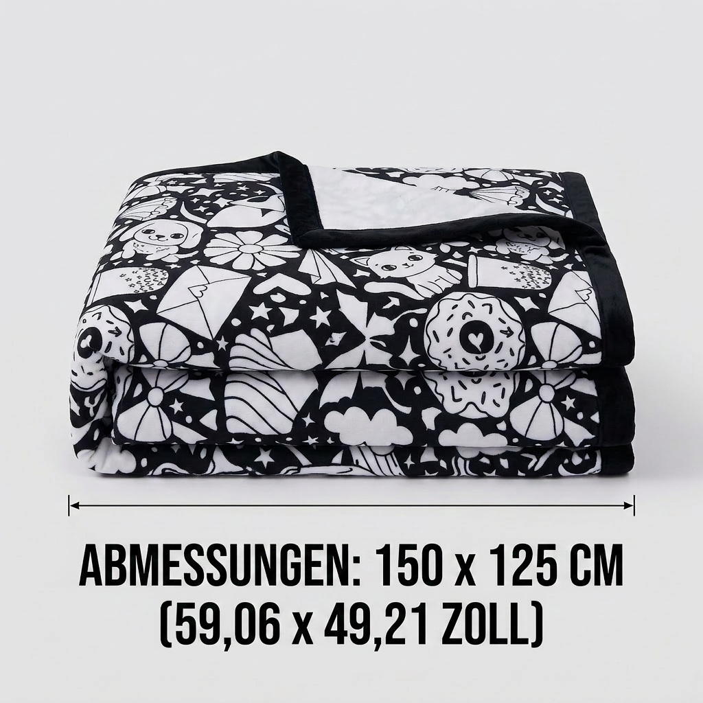Kreative Ausmaldecke für die ganze Familie