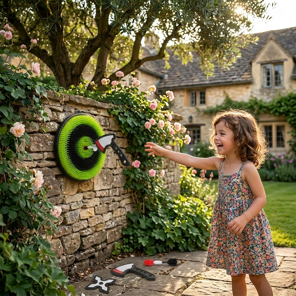 Axtwurfspiel für den Garten