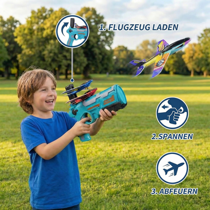 Kinder Flugzeug-Katapult Launcher – Outdoor Flugspiel