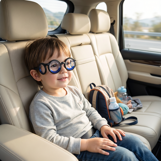 Kinder-Reisekrankheits-Brille – Ultraleichte Hilfe gegen Übelkeit auf Reisen
