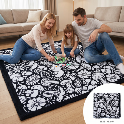 Kreative Ausmaldecke für die ganze Familie