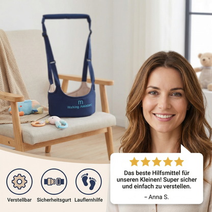 Verstellbare Baby-Lauflernhilfe mit Sicherheitsgurt