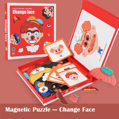 Pädagogisches Gesichtsausdruck Lern Puzzle für Kinder