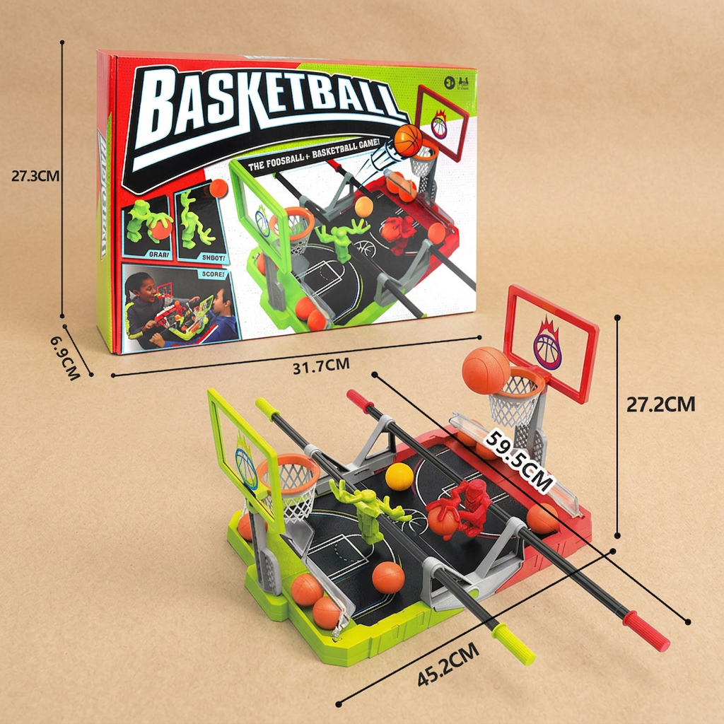 Mini-Basketball-Battle-Spiel – Tischbasketball-Herausforderung für 2 Spieler