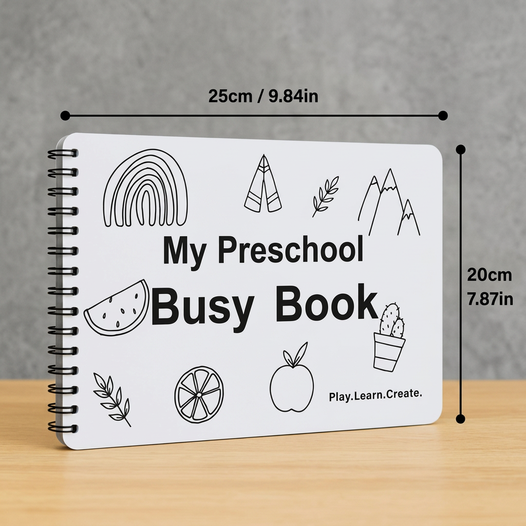 Montessori-Aktivitätsbuch – Wiederverwendbares Lernbuch für Vorschulkinder