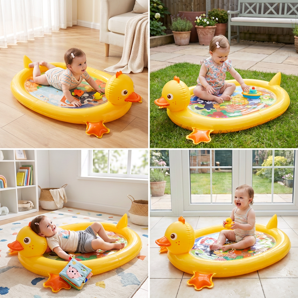 2-in-1 Enten-Wasserspielmatte