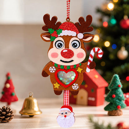 DIY-Weihnachts-Schüttelanhänger-Bastelset für Kinder