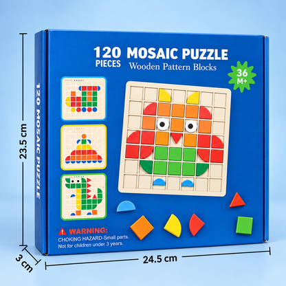 Montessori Mosaik Puzzle Farben und Formen Spiel