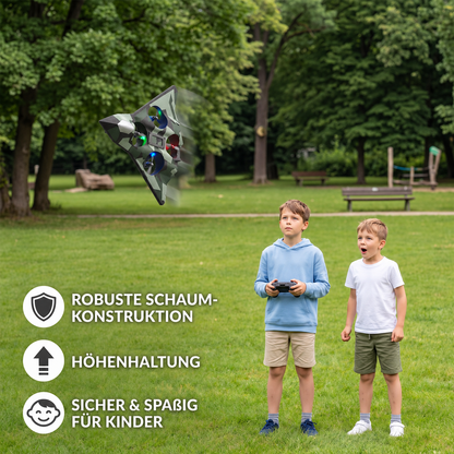 Robustes RC-Kampfflugzeug aus Schaumstoff mit Höhenhaltefunktion & 360°-Stuntrollen
