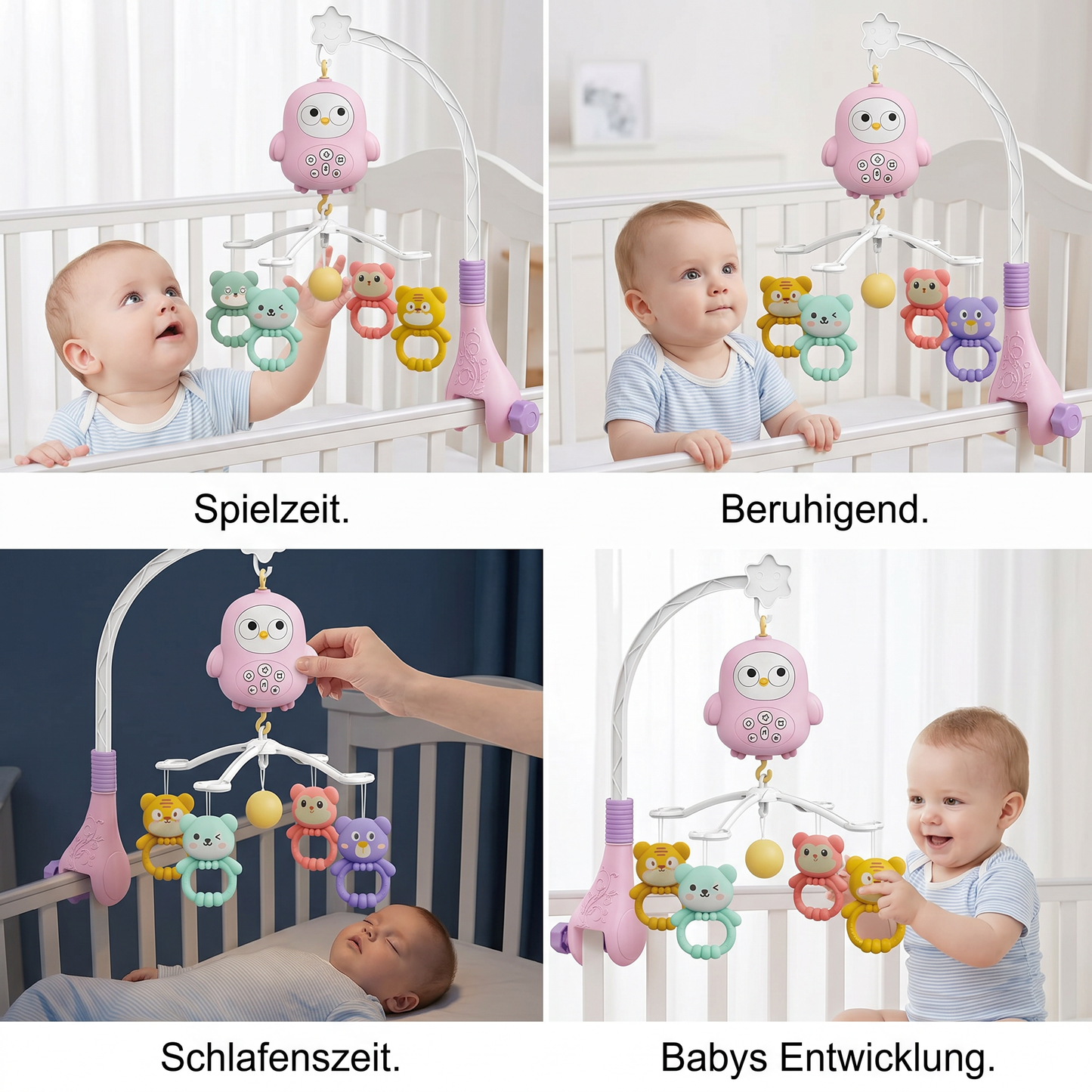 Mobile Spielzeug für Babybett & Wickeltisch