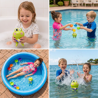 Süßes Aufziehbares Schwimmfrosch-Badespielzeug für Kinder