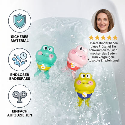 Süßes Aufziehbares Schwimmfrosch-Badespielzeug für Kinder