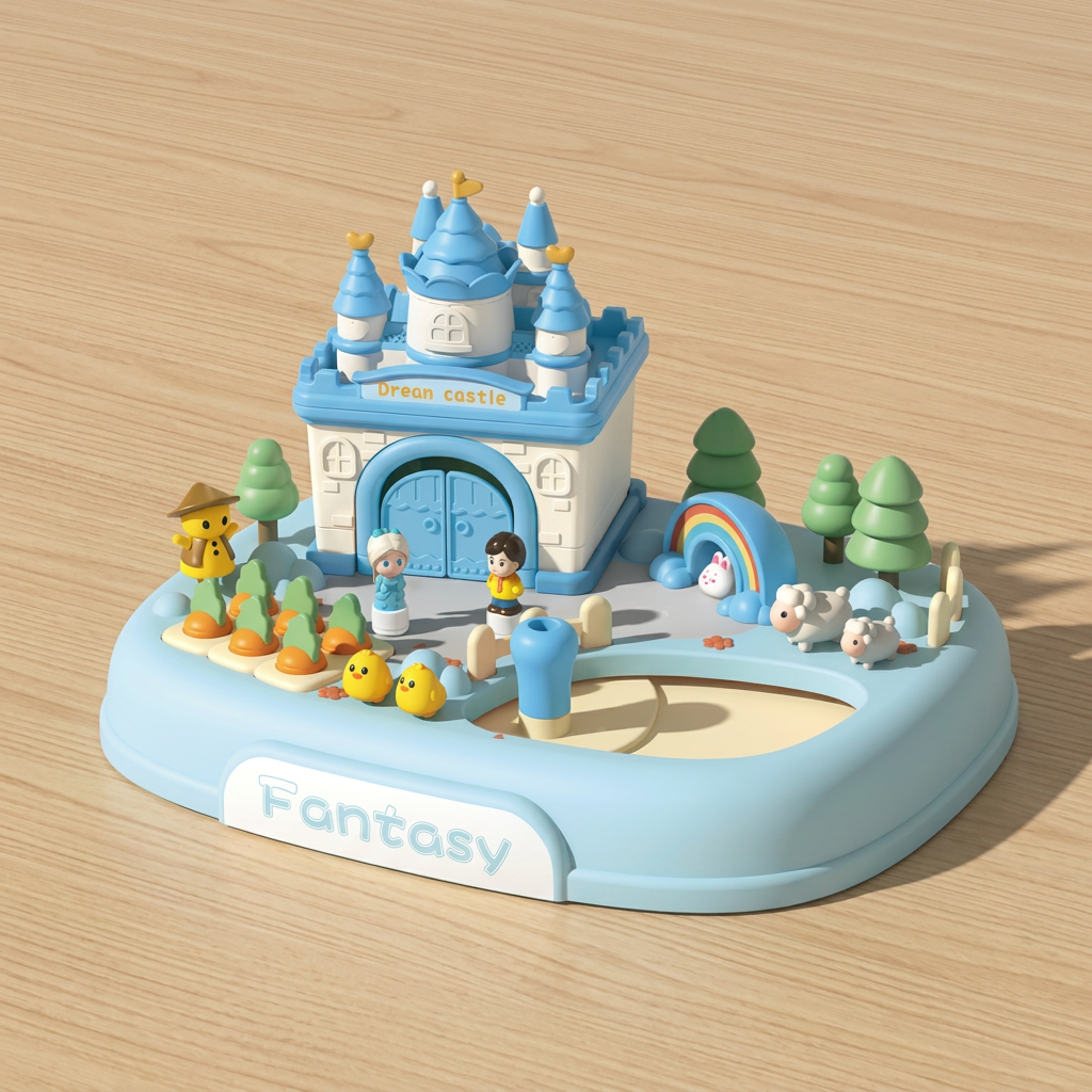 Magnetisches Traum-Schloss- & Garten-Spielset für Kinder
