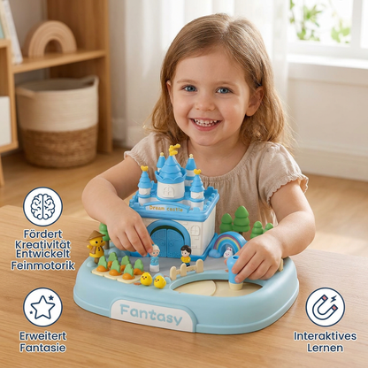 Magnetisches Traum-Schloss- & Garten-Spielset für Kinder