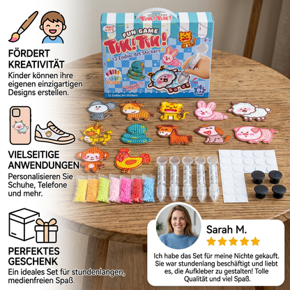 DIY-Punktperlen-Sticker-Bastelset für Kinder