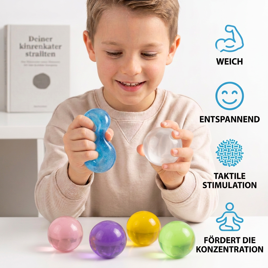 Stressball mit Kokosöl-Füllung – Weich & Entspannend