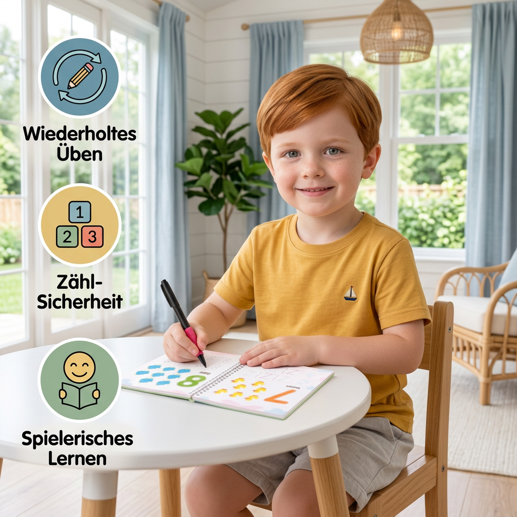 Magisches wiederverwendbares Schreibübungsheft-Set mit Rillen & verschwindender Tinte