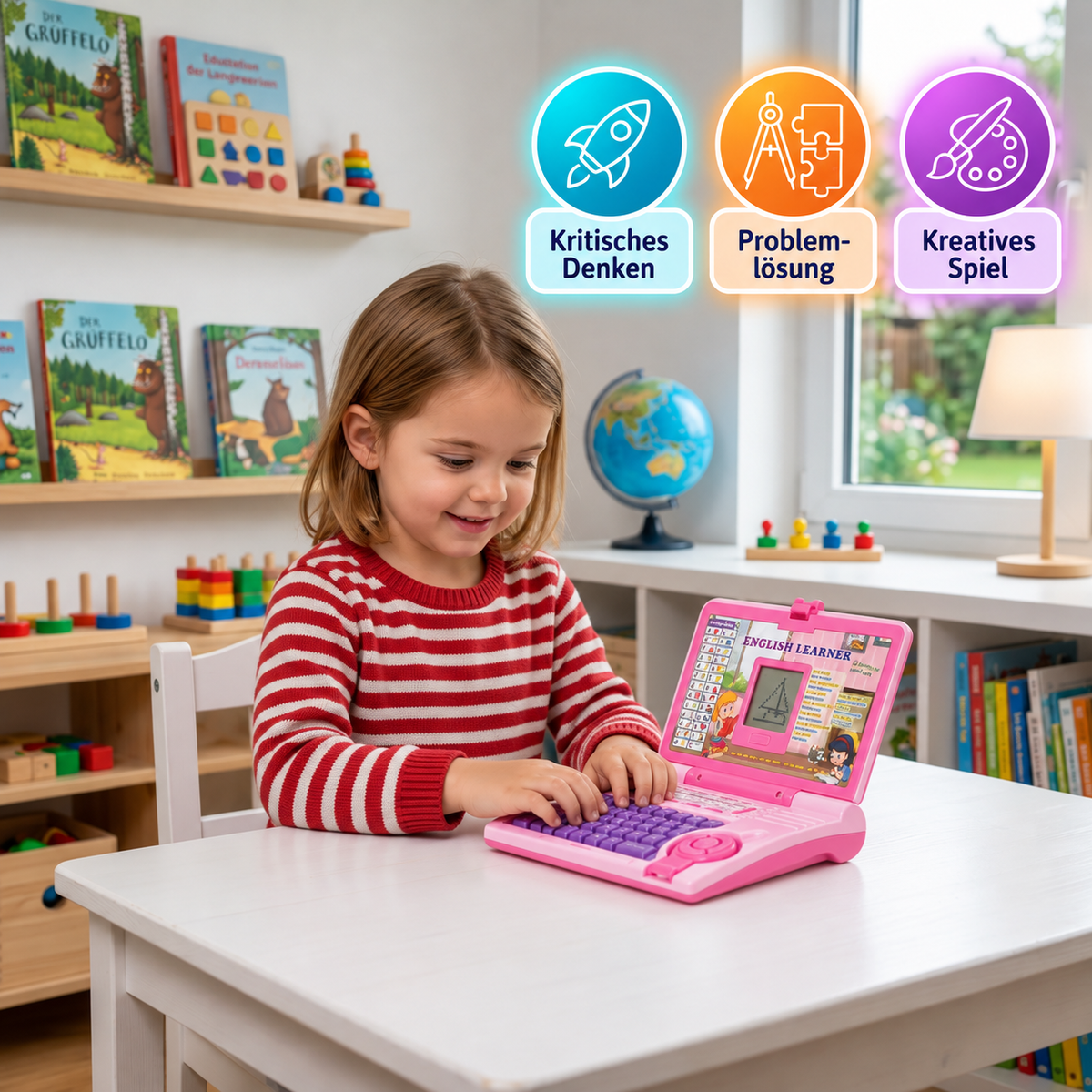 Interaktiver Lern-Laptop für Kinder