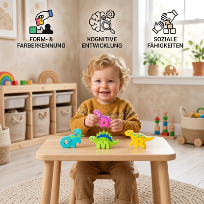 52-teiliges Montessori-3D-Alphabet-Bausteinset
