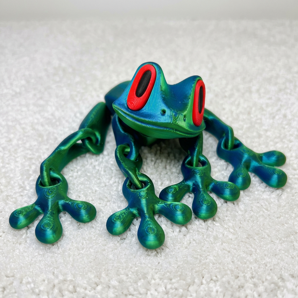 3D-gedruckte magnetische flexible Frosch-Fidget-Spielzeug