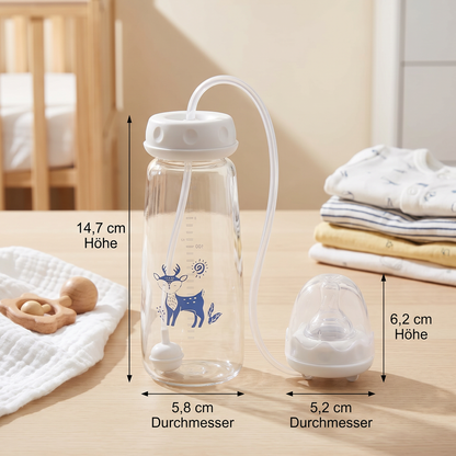 Freihändige Baby Trinkflasche zum Füttern
