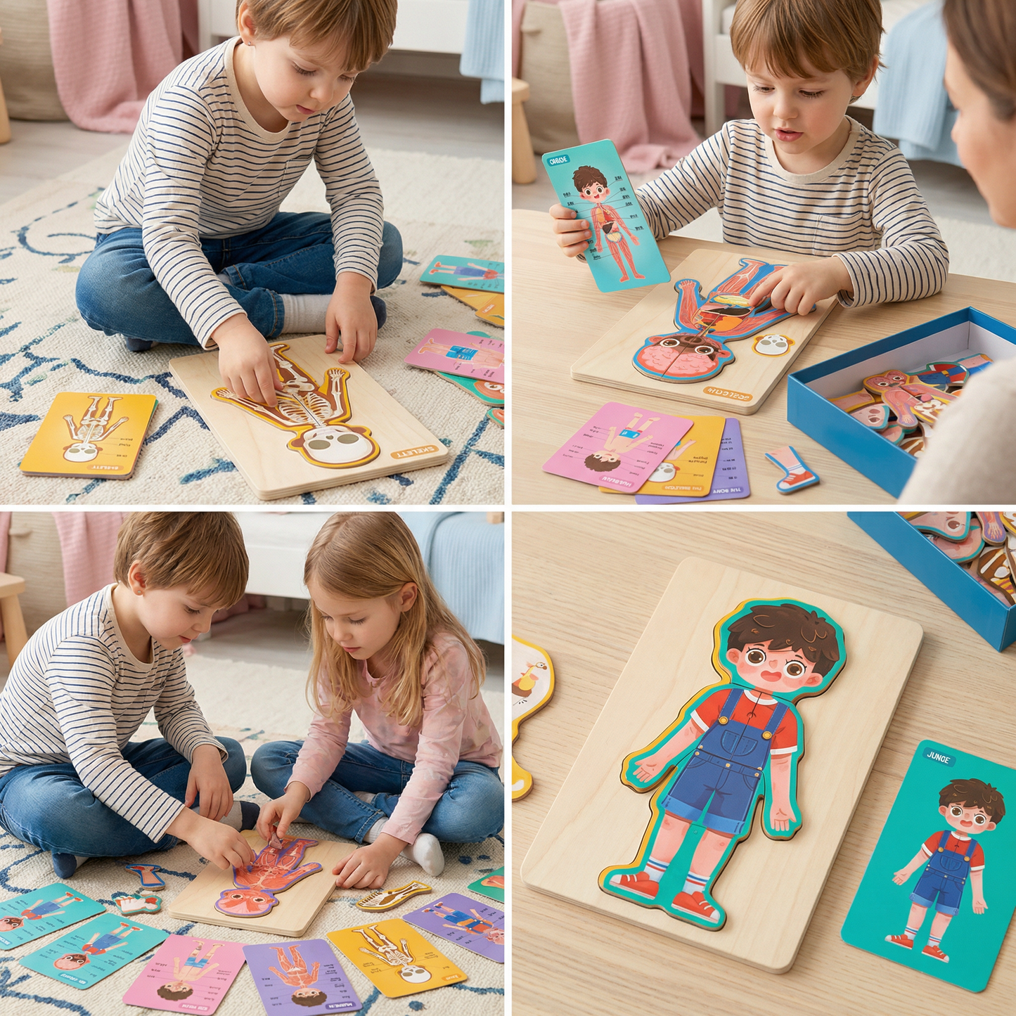 Holz Körper-Puzzle für Kinder – Anatomie spielerisch lernen