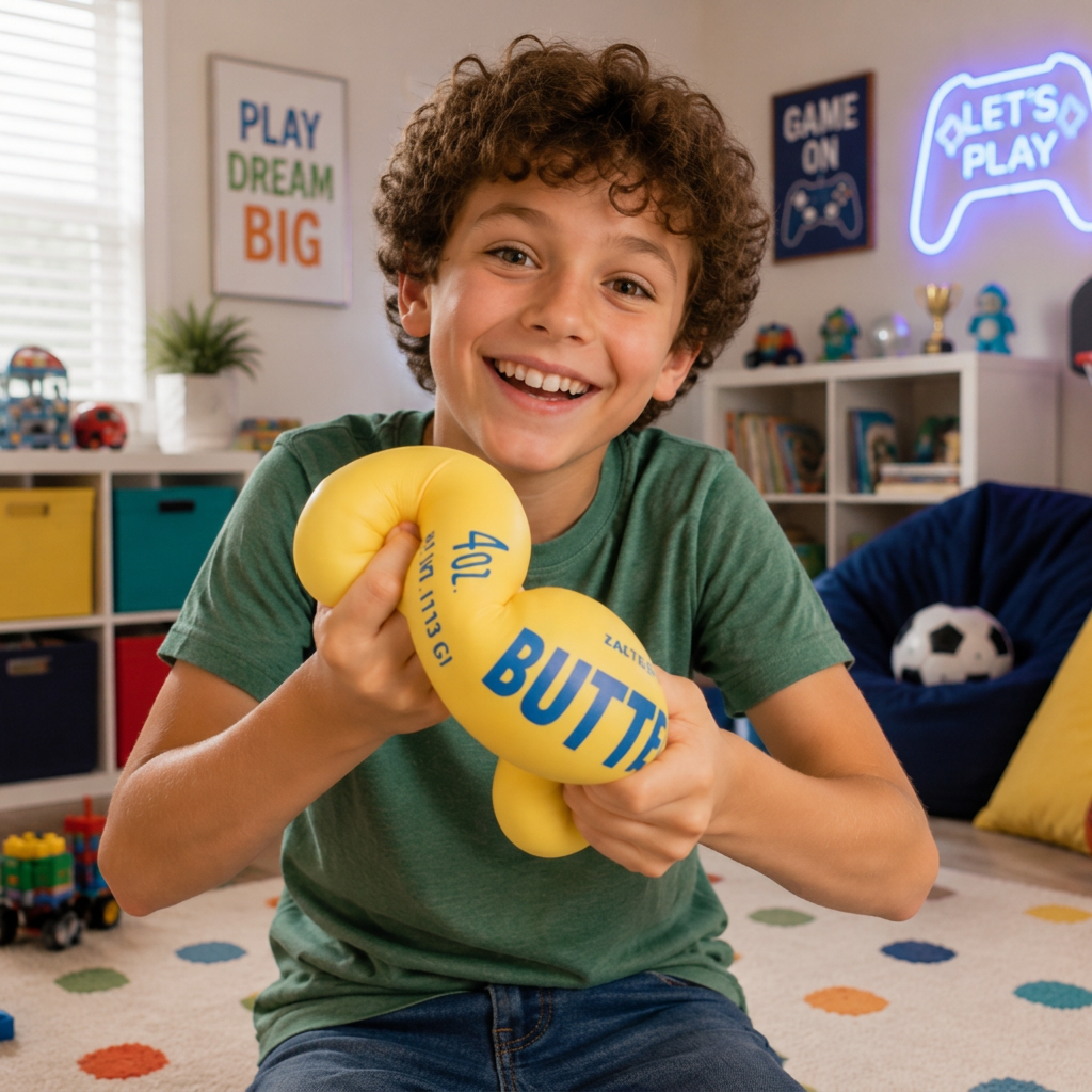 Jumbo-Squishy-Butter-Stick – Langsam aufquellender Stressball und sensorisches Fidget-Spielzeug