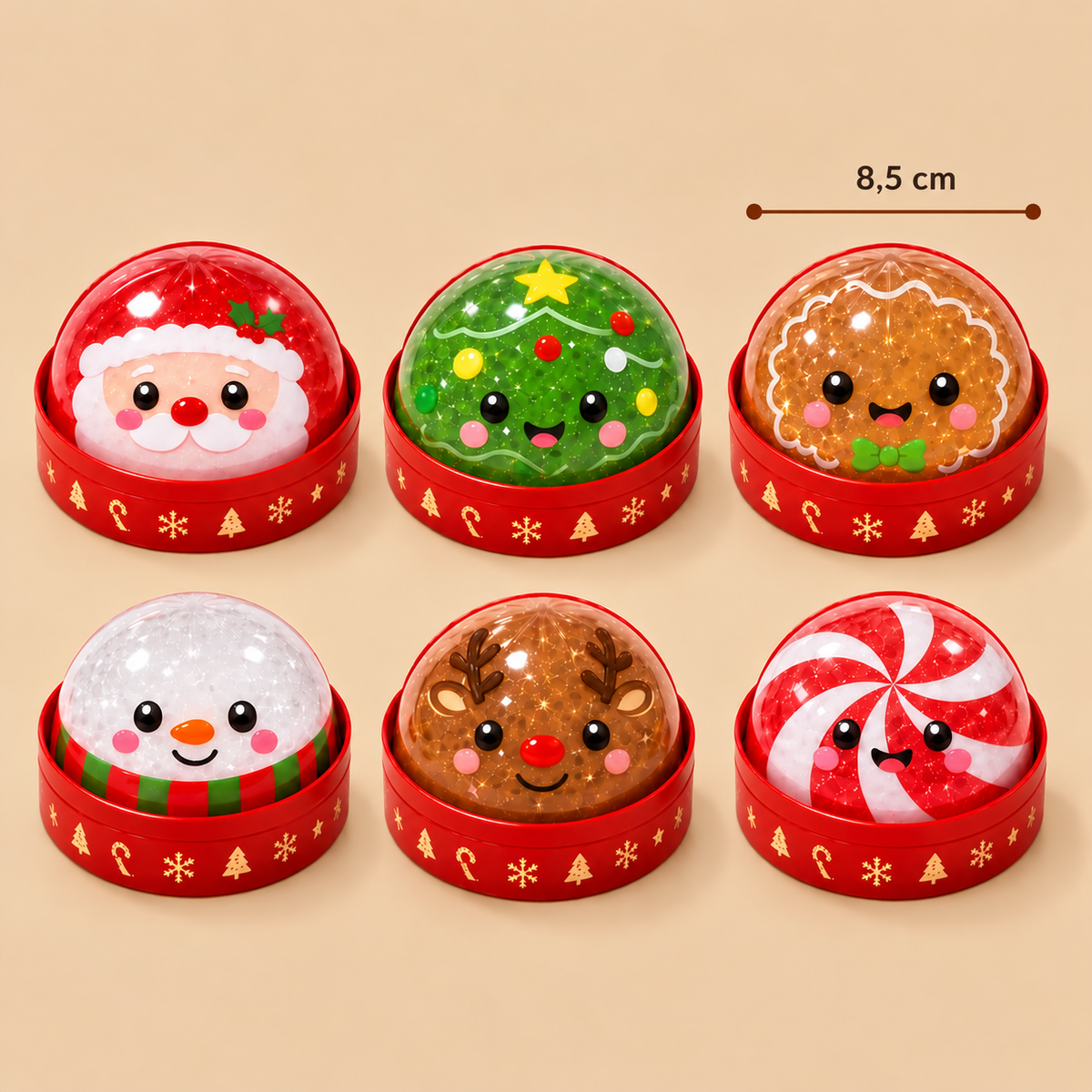 Weihnachts-Dumpling-Squishy-Anti-Stress-Spielzeugset